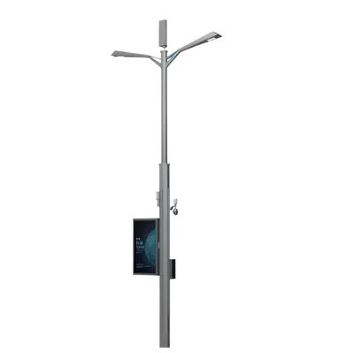 Polo de luz de la ciudad inteligente